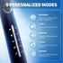 2 Pack Sonic Toothbrush - Electric Toothbrush for Adults with 40000VPM, 5 Modes, 12 Brush Heads, 2 Travel Cases