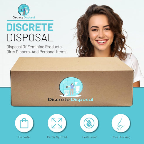 Discrete Disposal Bags, Pop Up Box Design for Sanitary Feminine and Personal Use