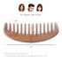 Wide Tooth Hair Comb - Natural Detangling Wooden Comb for Curly Hair - Sandalwood Comb