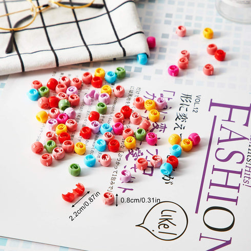 WILLBOND 300 Mini Hair Claw Clips for Girls, Rainbow Tiny Plastic Jaw Clips for Braids and Women