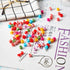 WILLBOND 300 Mini Hair Claw Clips for Girls, Rainbow Tiny Plastic Jaw Clips for Braids and Women