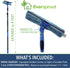 EVERSPROUT 1.5-to-3 Foot Swivel Squeegee and Microfiber Window Scrubber, 2-in-1 Cleaning Combo, Aluminum Pole