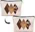 Western Gifts Makeup Bag - Geometric Cosmetic Bags, Cowgirl Gifts, Western Stuff for Women