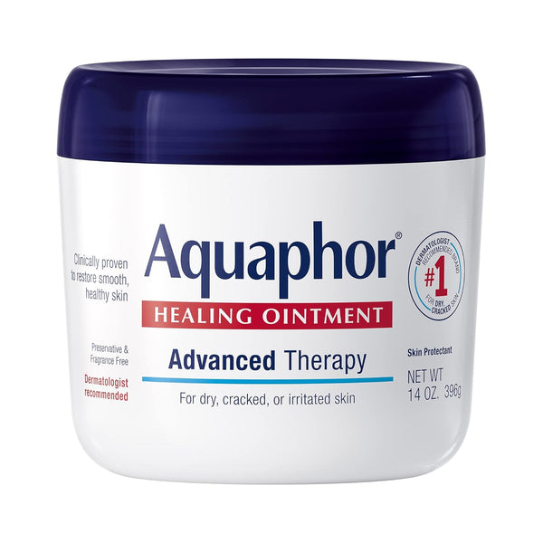 Aquaphor Healing Ointment, Advanced Therapy Skin Protectant, 14 Oz Jar