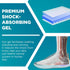 Heel Cups for Achilles Tendonitis & Plantar Fasciitis - 2 Pack Gel Inserts for Heel Pain Relief, Arch Support