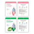 10 Pcs Combo Vital Ampoule Sheet Mask, Korean Facial Skincare Sheet for Moisturization, Wrinkle Care, Brightening