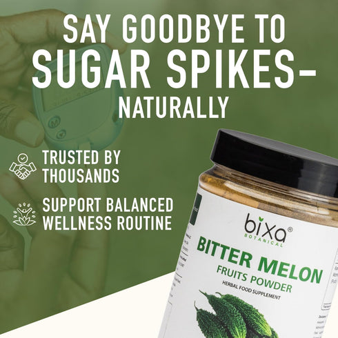 Botanical Bitter Melon Powder (Momordica Charantia/Karela Fruit Powder) by bixa - 200g / 7 Oz