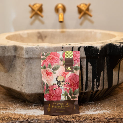 TokyoMilk Dead Sexy Salt Soak - 10oz, Deep Vanilla, Exotic Wood, White Orchid, Ebony Bath Salts