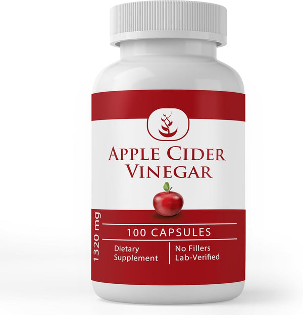 Pure Original Ingredients Apple Cider Vinegar, 100 Capsules, Pure, Lab Verified