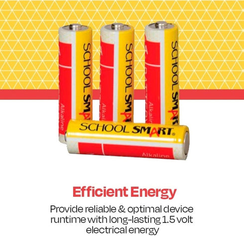 School Smart 595618 Pack 4 - Alkaline AA Battery