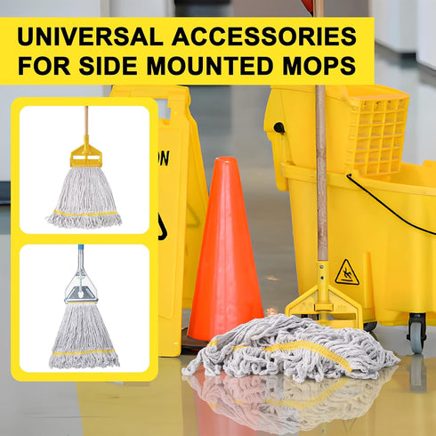 KeFanta 3 Pack Heavy Duty Commercial Mop Head Replacement, Looped End Cotton Mop Heads for Floor Cleaning