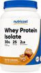 Nutricost Whey Protein Isolate (Salted Caramel) 2LBS for Muscle Recovery
