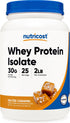 Nutricost Whey Protein Isolate (Salted Caramel) 2LBS for Muscle Recovery