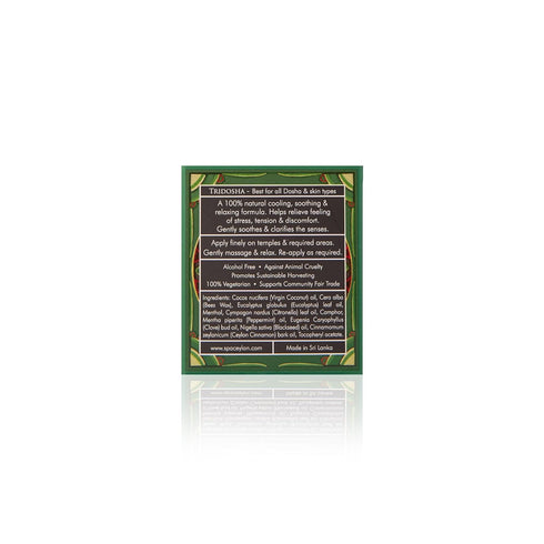 SPA CEYLON PEACE Soothing Balm, Instant Cooling Relief, Natural & Silicone-Free, Paraben-Free, All Skin Types