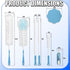 TOAINRSI Set Bottle Cleaning Brush - Long Handle Bottle Cleaner, for Long Narrow Neck Bottles, Water Bottles, Baby