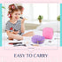 Remerry 6 Pcs Nylon Cosmetic Bag Set, Waterproof Makeup Organizer with Zipper for Women Girls (Colorful, 4.7 x 5.1 x 2