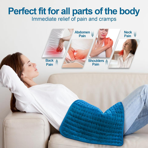 Heating Pad for Back Pain Relief, Electric Heating Pads for Cramps/Abdomen/Waist/Shoulder with 6 Heat Settings and