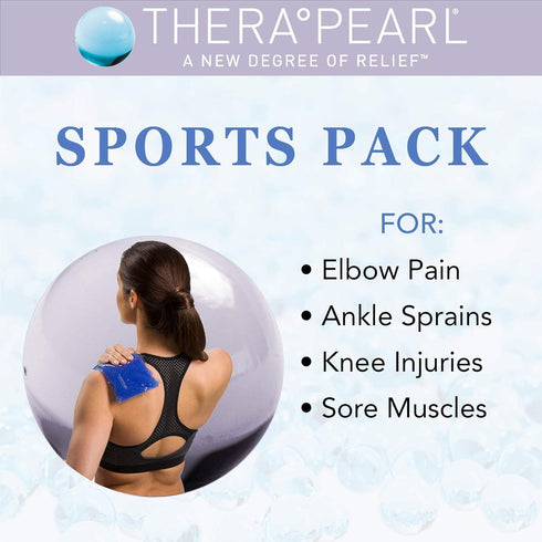 Reusable Hot Cold Pack with Strap, Sports Size Ice Pack with Gel Beads for Athletes, Flexible Compress