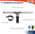 16" Performance Window & Glass Cleaning Squeegee with Replacement Rubber, Heavy Duty Streak-Free Cleaning Supplies