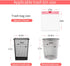 Small Trash Bags, KONE 192 Count 4 Gallon Drawstring Extra Thick Garbage Bags Wastebasket Bin Liners Plastic Trash Bags for Bathroom, Bedroom, Office, Car, Kitchen, Home by KONE