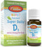 Carlson Baby's Plant-Based Super Daily D3, Vegetarian Liquid Vitamin D Drops, 400 IU per Drop, 90 Drops