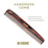 Kent R9T All Coarse Detangling Comb, Wide Teeth Dressing Table Comb for Thick Curly Wavy Hair
