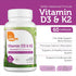 Zahler Vitamin D3 5000 IU K2 - Advanced Vitamin D3 K2 Formula for Bone Density & Calcium Absorption - Kosher Vegetarian