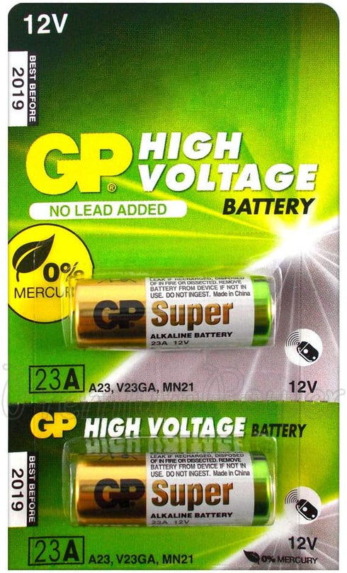 2pcs GP 23AE 12V Alkaline Batteries