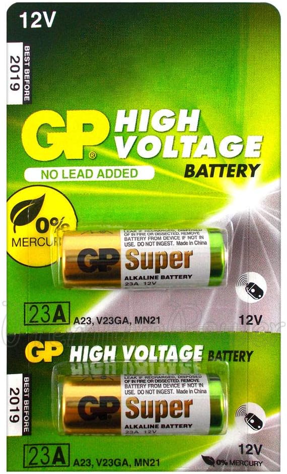 2pcs GP 23AE 12V Alkaline Batteries