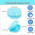 Orthodontic Retainer Case with Vent Holes, Light Blue Color
