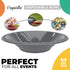 Exquisite Plastic Dessert/Salad Bowls - Solid Color Disposable Bowls - 100 Count (Bowls - 12 oz, Silver) by Exquisite