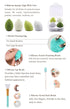 Koccido Makeup Brushes - 30 Pcs Makeup Kit, Foundation & Eyeshadow Brushes Set (Green)