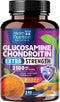 Glucosamine Chondroitin Supplements - 240 Capsules with MSM Complex, Turmeric & Boswellia for Joint Support & Mobility