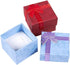 Juvale Ring Boxes Set - 24 Pack Multi-Color Cardboard Square 1.6x1.2x1.6 inches with Lids & Bows
