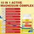 Magnesium Complex Supplement 500mg, 10 in 1 Magnesium Supplement - Magnesium Glycinate, Citrate, Malate, Plus More, with Vitamin D3 & Zinc for Nerve, Muscle & Bone Support, Vegan 120 Capsules