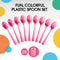 Heavy Duty Disposable Cerise Plastic Spoons, 50 Pcs - Cerise Disposable Cutlery