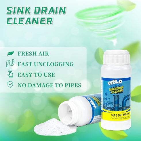 Toilet6Pcs Drain Cleaner Powder, Wild Tornado Sink and Drain Cleaner Powerful Pipeline Dredging Agent, Kitchen