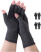 Donfri 2 Pairs Arthritis Compression Gloves for Women Men, Fingerless for Typing, Pain Relief for Rheumatoid