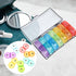 Weekly Pill Organizer Box Portable Travel Medicine Storage Case with Detachable Compartments and Wear-Resistant Black