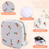 Teircno 2-Pack Period Bag for Women Girls, Portable Corduroy Sanitary Napkin Storage Bag Period Pouch Small Coin Purse
