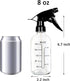 Youngever 5 Pack 8 Ounce Empty Glass Spray Bottles with Measurements, Spray Bottles for Hair and Cleaning Solutions (Clear) by Youngever