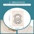 Set 2,Pretty Reusable Bread Bags for Sourdough, Bannetons Reusable Cotton Drawstring Bag, of Bags for Storing Flour