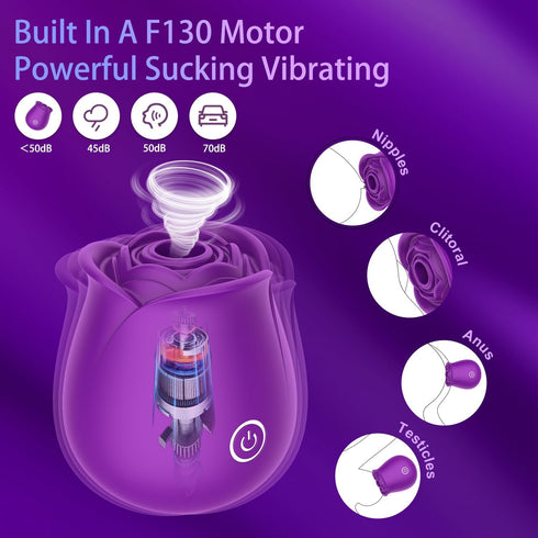 Kwevos Stimulator,10 Rose Sex Toy for Women, Sucking Vibrator, Adult Toy for Female Adult Sex with Magnetic