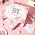 Yoirrat 16 3 16th Sweet Gift Bag with Wrapping Tissue Paper & Greeting Card Large Pink Rose Gold Floral Happy Birthday