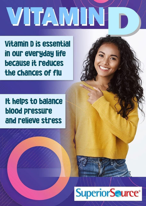 Superior Source Vitamin D3 10000 IU, 100 Count, Quick Dissolve MicroLingual Tablets, Immune Support