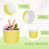 Aodaer 60 Pack 8 oz Paper Ice Cream Cups, Disposable Dessert Bowls for Hot or Cold Food, 6 Colors
