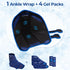 Pack Packs Size(1 Wrap+4 Packs) KingPavonini Ankle Foot Ice Wrap for Sprained Ankle and Surgery Recovery, Reusable Gel