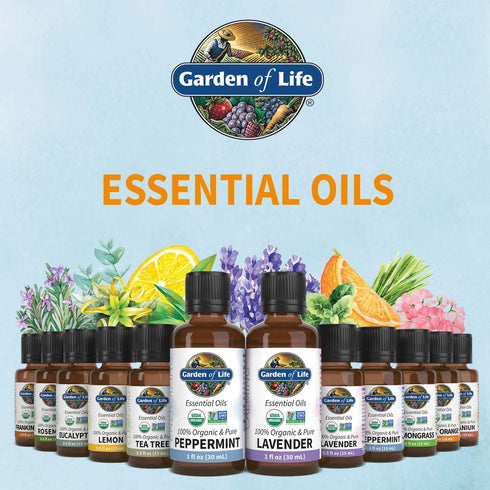 Garden of Life Essential Oil Sweet Orange - 100% USDA Organic & Pure, 0.5 Fl Oz for Diffuser & Aromatherapy