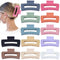 Sisiaipu 4.1 Inch Large Hair Claw Clips - 12 Pcs Big Claw Clips for Thick Hair, Jumbo Jaw Clips Bulk Accessories
