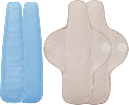 Reusable Perineal Ice Packs, Cooling Pad for Postpartum Relief, Cold and Hot Pack for Women After Birth (Blue)